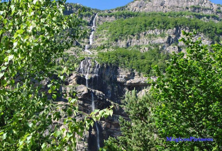 Vista aerea de la Cascada del Cinca